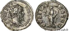 SEPTIME SEVERE (13/04/193-4/02/211) Lucius Septimius Severus Denier 205 N° brm_080024 Date : 205 Nom de l'atelier : Rome Métal : argent Diamètre : 18,5mm Axe des coins : 12h. Poids : 2,93g.   Etat de 