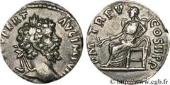 SEPTIME SEVERE (13/04/193-4/02/211) Lucius Septimius Severus Denier 197 N° brm_080117 Date : 197 Nom de l'atelier : Laodicée Métal : argent Diamètre : 18,50mm Axe des coins : 6h. Poids : 3,05g. Degré 