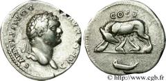 DOMITIEN (12/69-18/09/96) Titus Flavius Domitianus César sous Vespasien (12/69-24/06/79) Denier 77 N° brm_080183 Date : 77 Nom de l'atelier : Rome Métal : argent Diamètre : 17,5mm Axe des coins : 5h. 