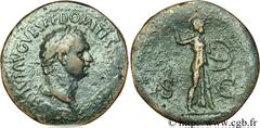 DOMITIEN (12/69-18/09/96) Titus Flavius Domitianus César sous Titus (24/06/79-13/09/81) Sesterce 81 N° brm_080189 Date : 81 Nom de l'atelier : Rome Métal : bronze Diamètre : 34mm Axe des coins : 6h. P