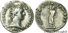 DOMITIEN (12/69-18/09/96) Titus Flavius Domitianus Auguste (13/09/81-18/09/96) Denier 90 N° brm_080611 Date : 90 Nom de l'atelier : Rome Métal : argent Diamètre : 20mm Axe des coins : 6h. Poids : 3,26