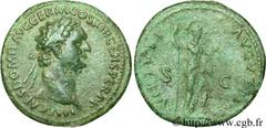 DOMITIEN (12/69-18/09/96) Titus Flavius Domitianus Auguste (13/09/81-18/09/96) As 87 N° brm_080625 Date : 87 Nom de l'atelier : Rome Métal : cuivre Diamètre : 29,5mm Axe des coins : 6h. Poids : 11,07g