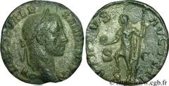 ALEXANDRE SEVERE (10/05/221-22/03/235) Marcus Aurelius Severus Alexander Auguste (13/03/222-22/02/235) Sesterce 230 N° brm_081715 Date : 230 Nom de l'atelier : Rome Métal : cuivre Diamètre : 28mm Axe 