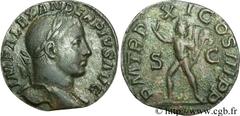 ALEXANDRE SEVERE (10/05/221-22/03/235) Marcus Aurelius Severus Alexander Auguste (13/03/222-22/02/235) Sesterce 232 N° brm_081743 Date : 232 Nom de l'atelier : Rome Métal : bronze Diamètre : 29mm Axe 