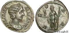JULIA MAMEE (+235) Julia Mamaea Fille de Julia Mوsa, mère d'Alexandre Sévère - Augusta (221-235) Denier 226 N° brm_081833 Date : 226 Nom de l'atelier : Rome Métal : argent Diamètre : 19mm Axe des coin