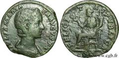 JULIA MAMEE (+235) Julia Mamaea Fille de Julia Mوsa, mère d'Alexandre Sévère - Augusta (221-235) As 230 N° brm_081842 Date : 230 Nom de l'atelier : Rome Métal : bronze Diamètre : 25mm Axe des coins : 