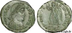 VALENS (28/03/364-9/08/378) Flavius Valens Nummus, (PB, ئ 3) 364 N° brm_092642 Date : 364 Nom de l'atelier : Siscia Métal : cuivre Diamètre : 18,5mm Axe des coins : 6h. Poids : 2,82g. Etat de conserva