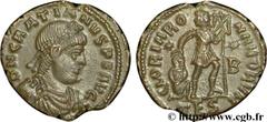 GRATIEN (24/08/367-25/08/383) Flavius Gratianus Nummus, (PB, ئ 3) 372 N° brm_092698 Date : 372 Nom de l'atelier : Thessalonique Métal : cuivre Diamètre : 18mm Axe des coins : 12h. Poids : 2,72g. Etat 