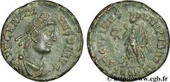 GRATIEN (24/08/367-25/08/383) Flavius Gratianus Nummus, (PB, ئ 3) 375-378 N° brm_092712 Date : 375-378 Nom de l'atelier : Arles Métal : cuivre Diamètre : 17,5mm Axe des coins : 12h. Poids : 2,13g. Deg