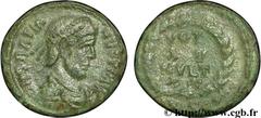 GRATIEN (24/08/367-25/08/383) Flavius Gratianus Nummus, (PBQ, ئ 4) 378-383 N° brm_092716 Date : 378-383 Nom de l'atelier : Siscia Métal : cuivre Diamètre : 15mm Axe des coins : 12h. Poids : 2,27g.   E