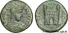 MAGNUS MAXIMUS (25/08/383-28/08/388) Magnus Maximus Nummus, (PBQ, ئ 4) 387-388 N° brm_092743 Date : 387-388 Nom de l'atelier : Aquilée Métal : cuivre Diamètre : 14mm Axe des coins : 12h. Poids : 1,17g