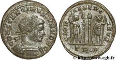 CONSTANTIN II (1/03/317-04/340) Flavius Claudius Julius Constantinus César (1/03/317-9/09/337) Centenionalis ou nummus 332-333 N° brm_095660 Date : 332-333 Nom de l'atelier : Trèves Métal : cuivre Dia