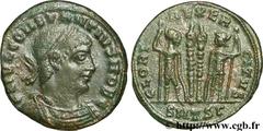 CONSTANCE II (8/11/324-3/11/361) Flavius Julius Valerius Constantius César (8/11/324-9/09/337) Centenionalis ou nummus 330-333 N° brm_095699 Date : 330-333 Nom de l'atelier : Thessalonique Métal : cui