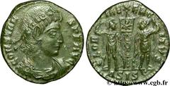 CONSTANS (25/12/335-18/01/350) Flavius Julius Constans Auguste (9/09/337-18/01-350) Centenionalis ou nummus 337-340 N° brm_095725 Date : 337-340 Nom de l'atelier : Siscia Métal : cuivre Diamètre : 16m