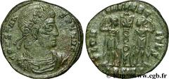 CONSTANS (25/12/335-18/01/350) Flavius Julius Constans Auguste (9/09/337-18/01-350) Centenionalis ou nummus 337-340 N° brm_095743 Date : 337-340 Nom de l'atelier : Siscia Métal : cuivre Diamètre : 17m