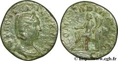 OTACILIA SEVERA (+249) Marcia Otacilia Severa Femme de Philippe Ier, mère de Philippe II - Augusta (244-249) Sesterce 247 N° brm_097226 Date : 247 Nom de l'atelier : Rome Métal : cuivre Diamètre : 29m