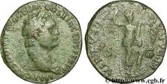 DOMITIEN (12/69-18/09/96) Titus Flavius Domitianus Auguste (13/09/81-18/09/96) As 87 N° brm_097293 Date : 87 Nom de l'atelier : Rome Métal : cuivre Diamètre : 27mm Axe des coins : 6h. Poids : 9,75g.  