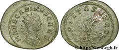 CARIN (10/282-09/285) Marcus Aurelius Carinus César (10/282-03/283) Aurelianus 282 N° brm_097314 Date : 282 Nom de l'atelier : Rome Métal : billon Diamètre : 21mm Axe des coins : 12h. Poids : 3,30g. D