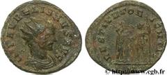 AURELIEN (07/270-09/275) Lucius Domitius Aurelianus Antoninien été 271 N° brm_106486 Date : été 271 Nom de l'atelier : Milan Métal : billon Diamètre : 22,00mm Axe des coins : 12h. Poids : 3,90g.   Eta
