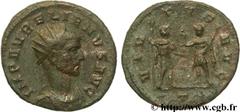 AURELIEN (07/270-09/275) Lucius Domitius Aurelianus Antoninien été 271 N° brm_106509 Date : été 271 Nom de l'atelier : Milan Métal : billon Diamètre : 21,00mm Axe des coins : 6h. Poids : 3,30g.   Etat