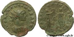 AURELIEN (07/270-09/275) Lucius Domitius Aurelianus Antoninien automne 271 - automne 272 N° brm_106542 Date : automne 271 - automne 272 Nom de l'atelier : Milan Métal : billon Diamètre : 22,00mm Axe d