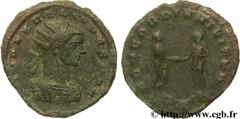 AURELIEN (07/270-09/275) Lucius Domitius Aurelianus Antoninien automne 271 - automne 272 N° brm_106550 Date : automne 271 - automne 272 Nom de l'atelier : Milan Métal : billon Diamètre : 22,00mm Axe d