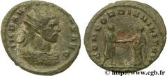 AURELIEN (07/270-09/275) Lucius Domitius Aurelianus Antoninien automne 271 - automne 272 N° brm_106555 Date : automne 271 - automne 272 Nom de l'atelier : Milan Métal : billon Diamètre : 20,00mm Axe d