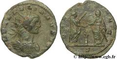 AURELIEN (07/270-09/275) Lucius Domitius Aurelianus Antoninien automne 271 - automne 272 N° brm_106563 Date : automne 271 - automne 272 Nom de l'atelier : Milan Métal : billon Diamètre : 20,00mm Axe d