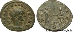 AURELIEN (07/270-09/275) Lucius Domitius Aurelianus Antoninien fin 272 - début 274 N° brm_106564 Date : fin 272 - début 274 Nom de l'atelier : Milan Métal : billon Diamètre : 23,00mm Axe des coins : 6