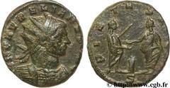 AURELIEN (07/270-09/275) Lucius Domitius Aurelianus Antoninien fin 272 - début 274 N° brm_106565 Date : fin 272 - début 274 Nom de l'atelier : Milan Métal : billon Diamètre : 20,00mm Axe des coins : 6