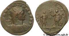 AURELIEN (07/270-09/275) Lucius Domitius Aurelianus Antoninien automne 271 - automne 272 N° brm_106573 Date : automne 271 - automne 272 Nom de l'atelier : Milan Métal : billon Diamètre : 23,00mm Axe d