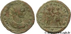 AURELIEN (07/270-09/275) Lucius Domitius Aurelianus Antoninien automne 271 - automne 272 N° brm_106574 Date : automne 271 - automne 272 Nom de l'atelier : Milan Métal : billon Diamètre : 22,00mm Axe d