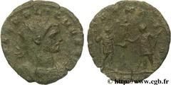 AURELIEN (07/270-09/275) Lucius Domitius Aurelianus Antoninien automne 271 - automne 272 N° brm_106575 Date : automne 271 - automne 272 Nom de l'atelier : Milan Métal : billon Diamètre : 20,00mm Axe d