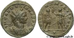 AURELIEN (07/270-09/275) Lucius Domitius Aurelianus Antoninien automne 271 - automne 272 N° brm_106576 Date : automne 271 - automne 272 Nom de l'atelier : Milan Métal : billon Diamètre : 21,00mm Axe d