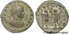 AURELIEN (07/270-09/275) Lucius Domitius Aurelianus Antoninien automne 271 - automne 272 N° brm_106578 Date : automne 271 - automne 272 Nom de l'atelier : Milan Métal : billon Diamètre : 22,00mm Axe d
