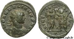 AURELIEN (07/270-09/275) Lucius Domitius Aurelianus Antoninien automne 271 - automne 272 N° brm_106584 Date : automne 271 - automne 272 Nom de l'atelier : Milan Métal : billon Diamètre : 22,00mm Axe d
