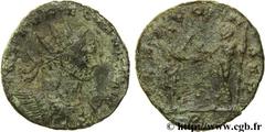 AURELIEN (07/270-09/275) Lucius Domitius Aurelianus Antoninien fin 272 - début 274 N° brm_106609 Date : fin 272 - début 274 Nom de l'atelier : Milan Métal : billon Diamètre : 21,00mm Axe des coins : 7