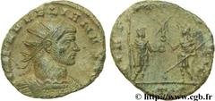 AURELIEN (07/270-09/275) Lucius Domitius Aurelianus Antoninien fin 272 - début 274 N° brm_106630 Date : fin 272 - début 274 Nom de l'atelier : Milan Métal : billon Diamètre : 21,00mm Axe des coins : 6
