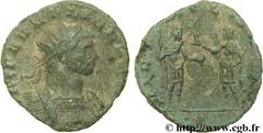 AURELIEN (07/270-09/275) Lucius Domitius Aurelianus Antoninien fin 272 - début 274 N° brm_106633 Date : fin 272 - début 274 Nom de l'atelier : Milan Métal : billon Diamètre : 20,00mm Axe des coins : 6