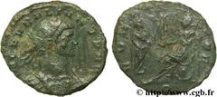 AURELIEN (07/270-09/275) Lucius Domitius Aurelianus Antoninien fin 272 - début 274 N° brm_106638 Date : fin 272 - début 274 Nom de l'atelier : Milan Métal : billon Diamètre : 22,00mm Axe des coins : 6
