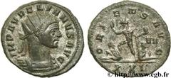 AURELIEN (07/270-09/275) Lucius Domitius Aurelianus Aurelianus printemps - été 274 N° brm_106749 Date : printemps - été 274 Nom de l'atelier : Rome Métal : billon Diamètre : 22,00mm Axe des coins : 10