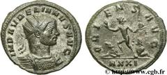AURELIEN (07/270-09/275) Lucius Domitius Aurelianus Aurelianus été - automne 274 N° brm_106751 Date : été - automne 274 Nom de l'atelier : Rome Métal : billon Diamètre : 22,00mm Axe des coins : 12h. P