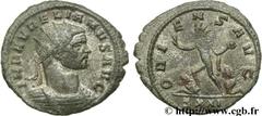 AURELIEN (07/270-09/275) Lucius Domitius Aurelianus Aurelianus été - automne 274 N° brm_106754 Date : été - automne 274 Nom de l'atelier : Rome Métal : billon Diamètre : 23,00mm Axe des coins : 12h. P