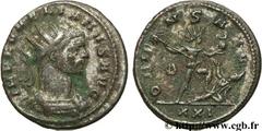 AURELIEN (07/270-09/275) Lucius Domitius Aurelianus Aurelianus été - automne 274 N° brm_106756 Date : été - automne 274 Nom de l'atelier : Rome Métal : billon Diamètre : 21,00mm Axe des coins : 6h. Po
