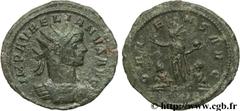 AURELIEN (07/270-09/275) Lucius Domitius Aurelianus Aurelianus fin 274 N° brm_106758 Date : fin 274 Nom de l'atelier : Rome Métal : billon Diamètre : 23,00mm Axe des coins : 12h. Poids : 2,98g.   Etat
