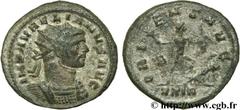 AURELIEN (07/270-09/275) Lucius Domitius Aurelianus Aurelianus début - septembre 275 N° brm_106772 Date : début - septembre 275 Nom de l'atelier : Rome Métal : billon Diamètre : 23,00mm Axe des coins 