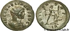 AURELIEN (07/270-09/275) Lucius Domitius Aurelianus Aurelianus début - septembre 275 N° brm_106777 Date : début - septembre 275 Nom de l'atelier : Rome Métal : billon Diamètre : 23,00mm Axe des coins 