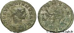 AURELIEN (07/270-09/275) Lucius Domitius Aurelianus Aurelianus début - septembre 275 N° brm_106783 Date : début - septembre 275 Nom de l'atelier : Rome Métal : billon Diamètre : 22,00mm Axe des coins 