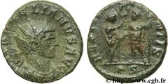AURELIEN (07/270-09/275) Lucius Domitius Aurelianus Antoninien automne 271 N° brm_106906 Date : automne 271 Nom de l'atelier : Siscia Métal : billon Diamètre : 18,00mm Axe des coins : 12h. Poids : 3,2