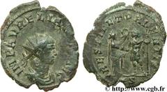 AURELIEN (07/270-09/275) Lucius Domitius Aurelianus Antoninien automne 271 N° brm_106907 Date : automne 271 Nom de l'atelier : Siscia Métal : billon Diamètre : 20,00mm Axe des coins : 12h. Poids : 2,9